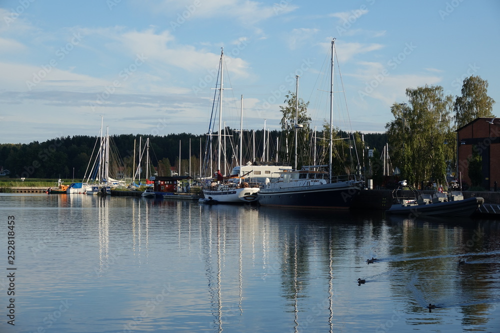 Hafen in Nyköping, Schweden