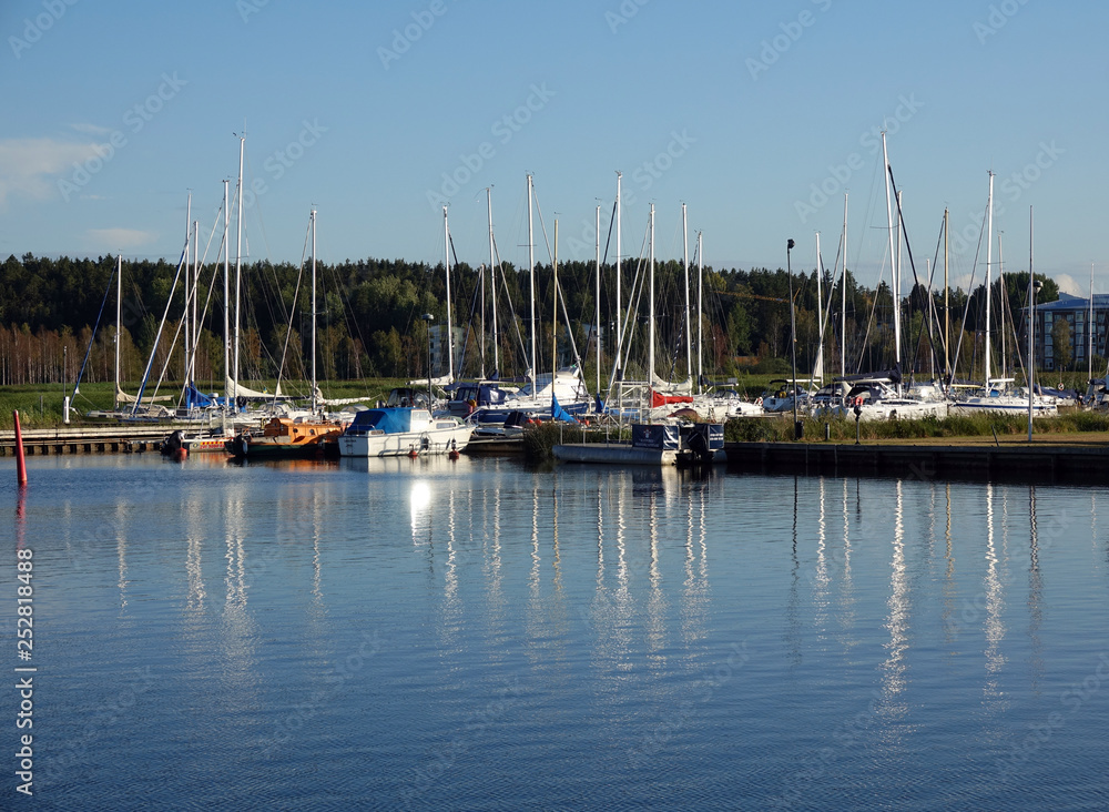 Hafen in Nyköping, Schweden