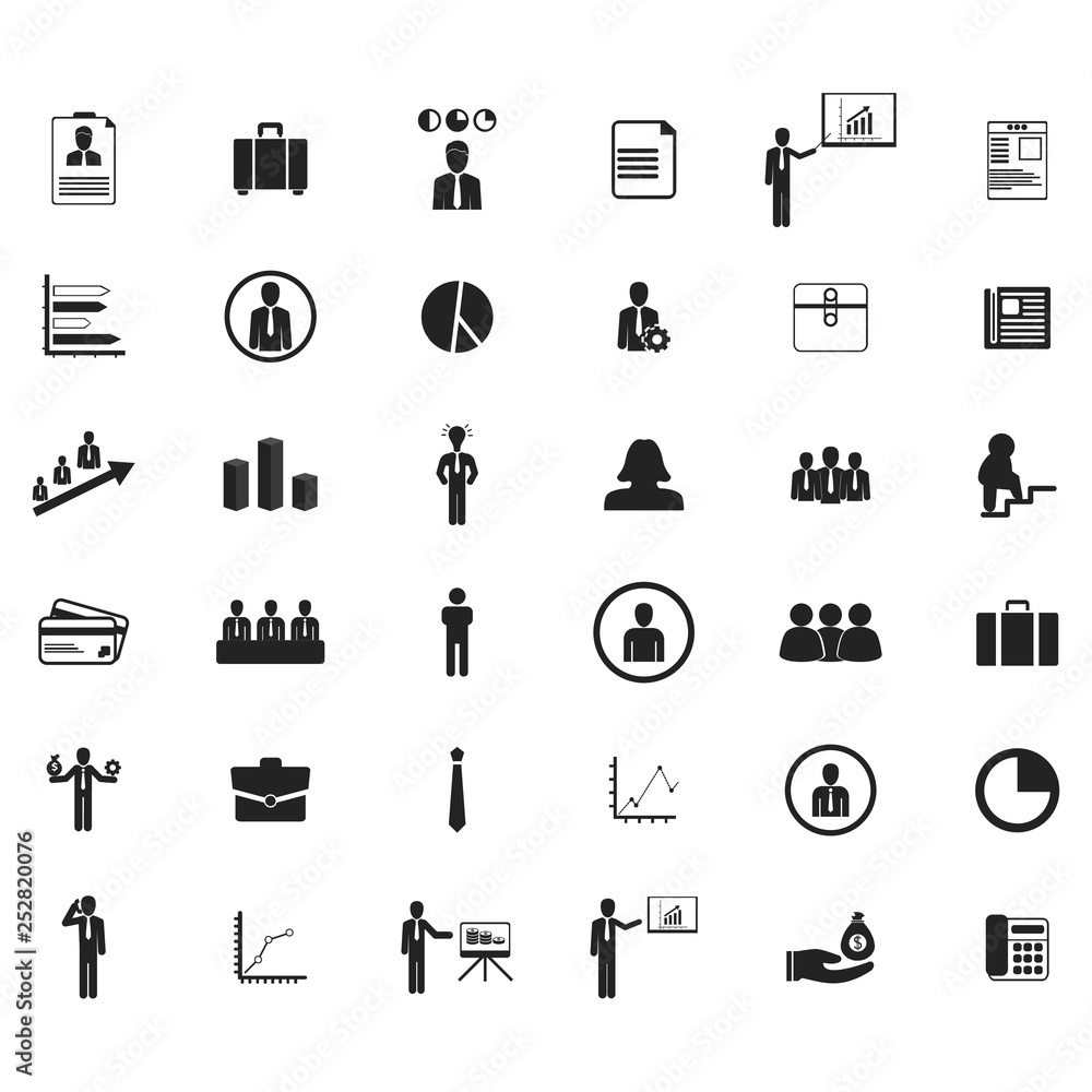 business icons set. Vector illustration business icons set. Vector illustration