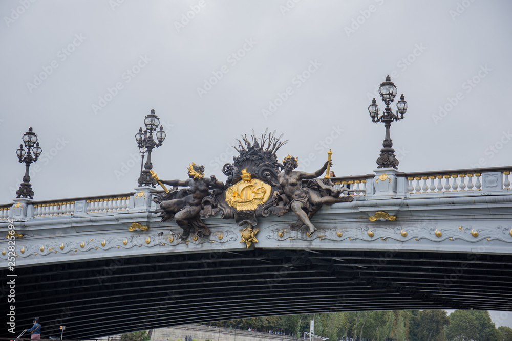 Obraz premium bridge over the river seine in paris