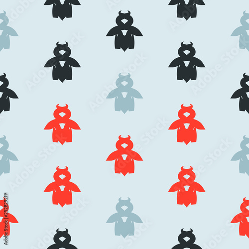 Seamless pattern with geometric forms of beetle. Stylish abstract artwork.