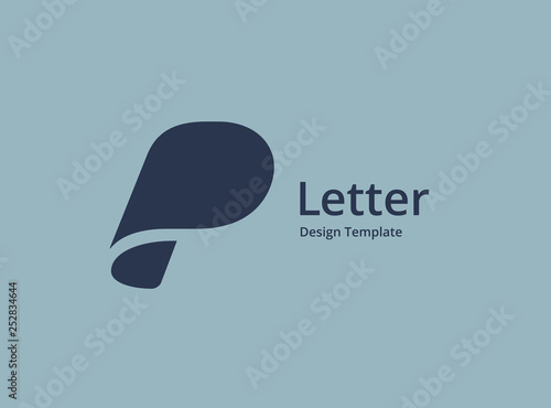 Letter P logo icon design template elements