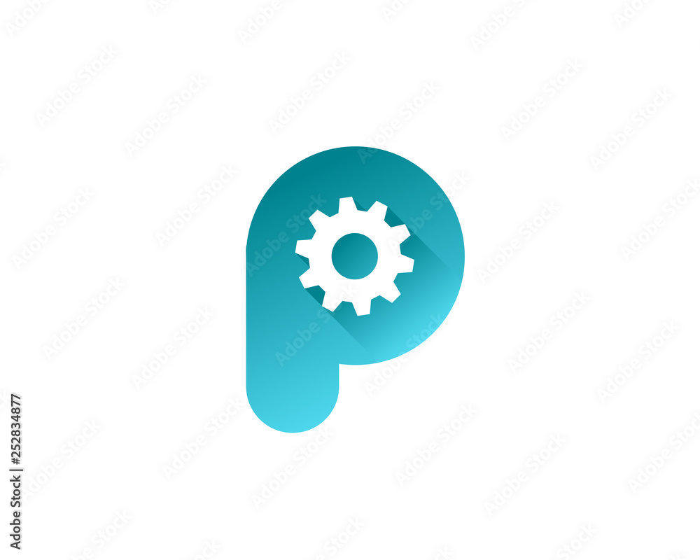 Letter P technology logo icon design template elements Letter P technology logo icon design template elements