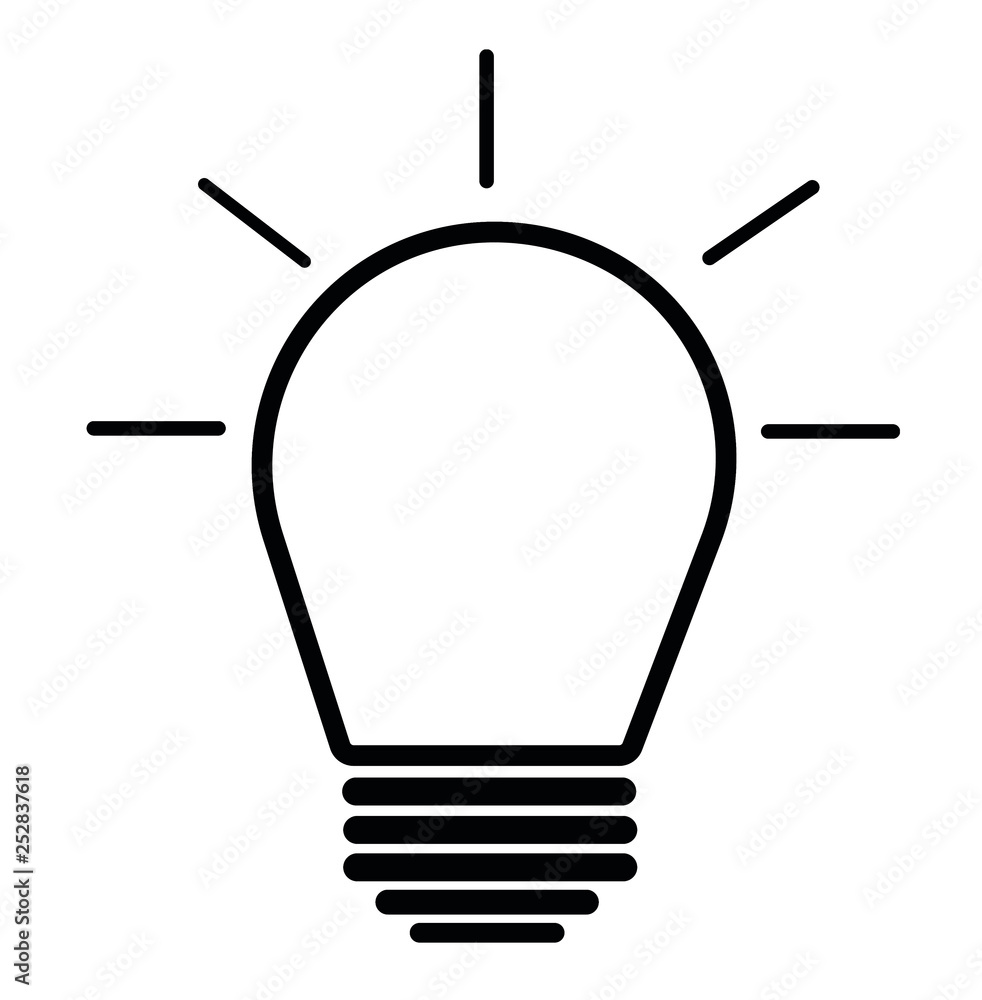 light bulb invention icon vector light bulb invention icon vector