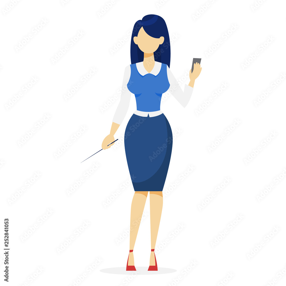 Businesswoman in a suit standing. Office worker Businesswoman in a suit standing. Office worker
