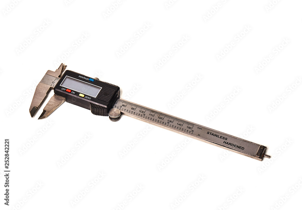 Digital caliper isolated on a white background Digital caliper isolated on a white background