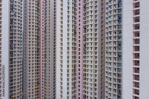 Exterior of apartment building