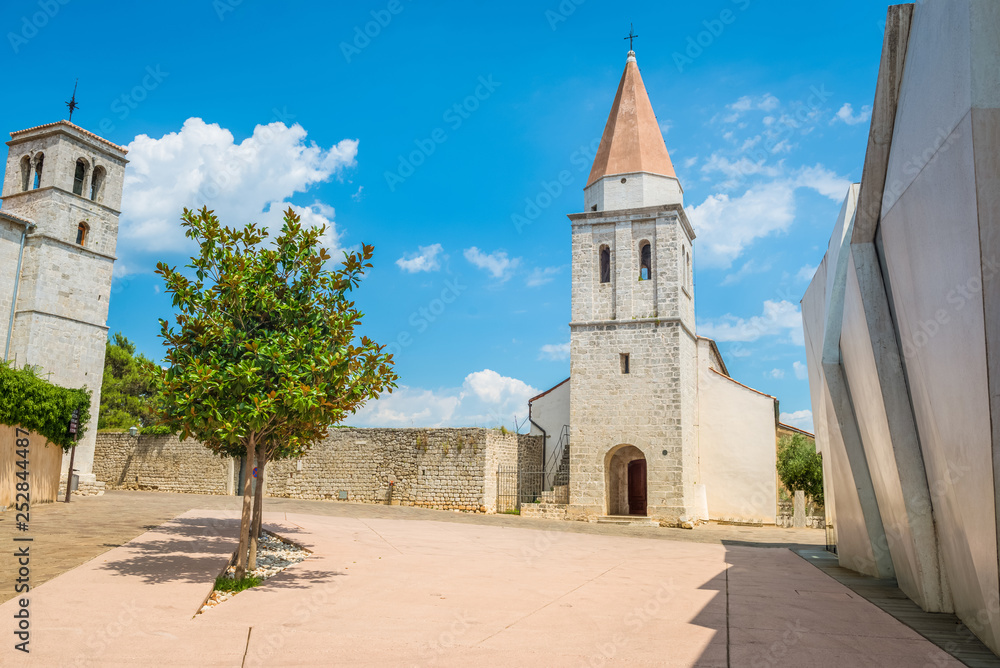 Roman-catholic church in Krk old town, Croatia