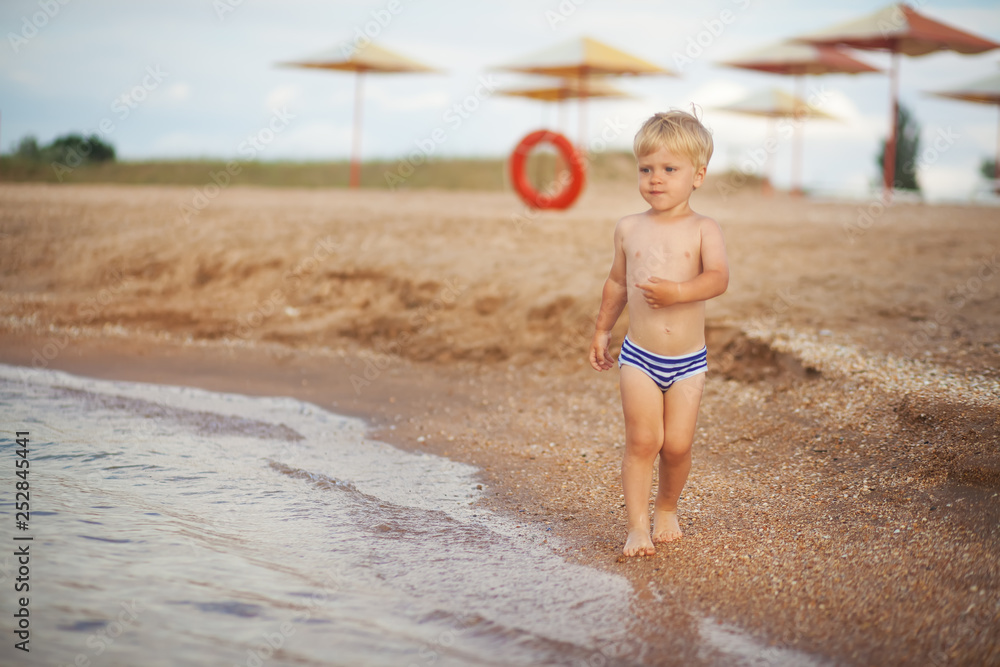 Fototapeta premium Funny little boy