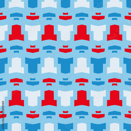 Seamless pattern with alternate geometric elements.