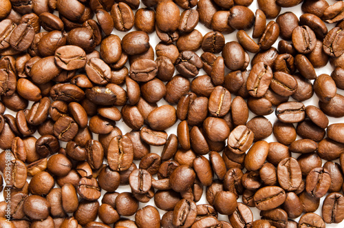Roasted coffee beans, can be used as a background - Image