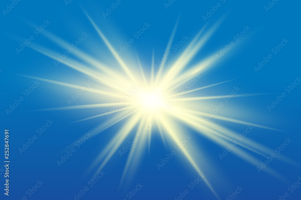 Glow isolated white light effect Glow isolated white light effect