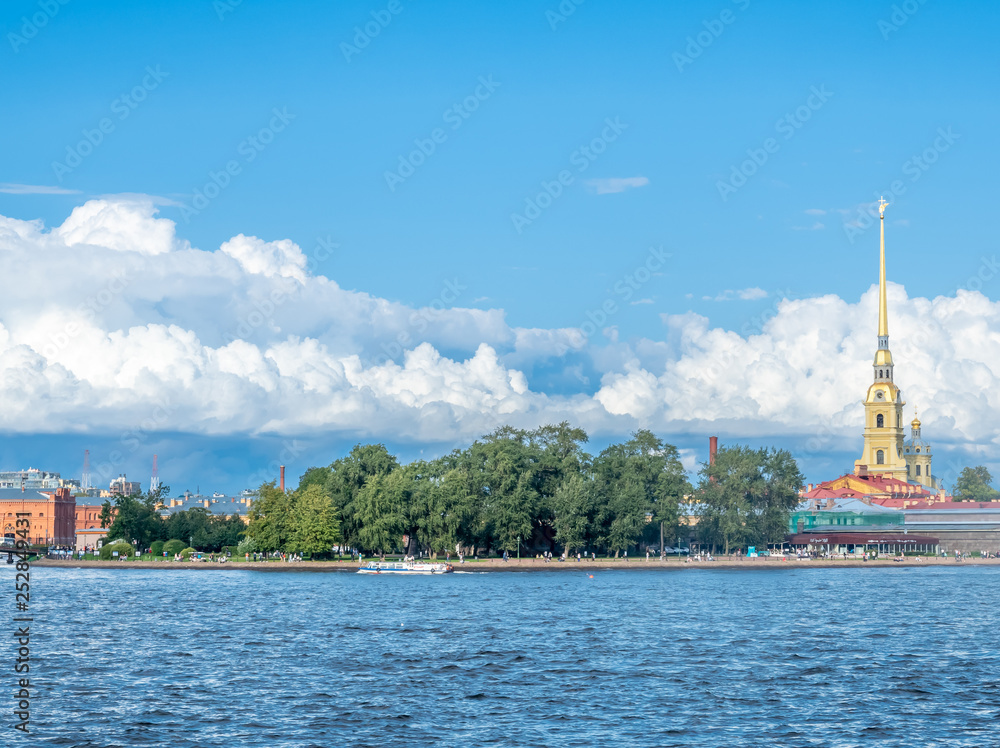 Fototapeta premium Bell tower of St. Peter&Paul cathedral, Russia