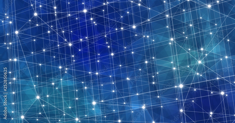 Fototapeta premium Background Abstract Dynamic Plexus Futuristic Technology. 3d render