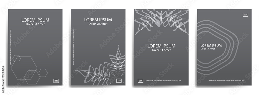 set cover design with abstract line set cover design with abstract line