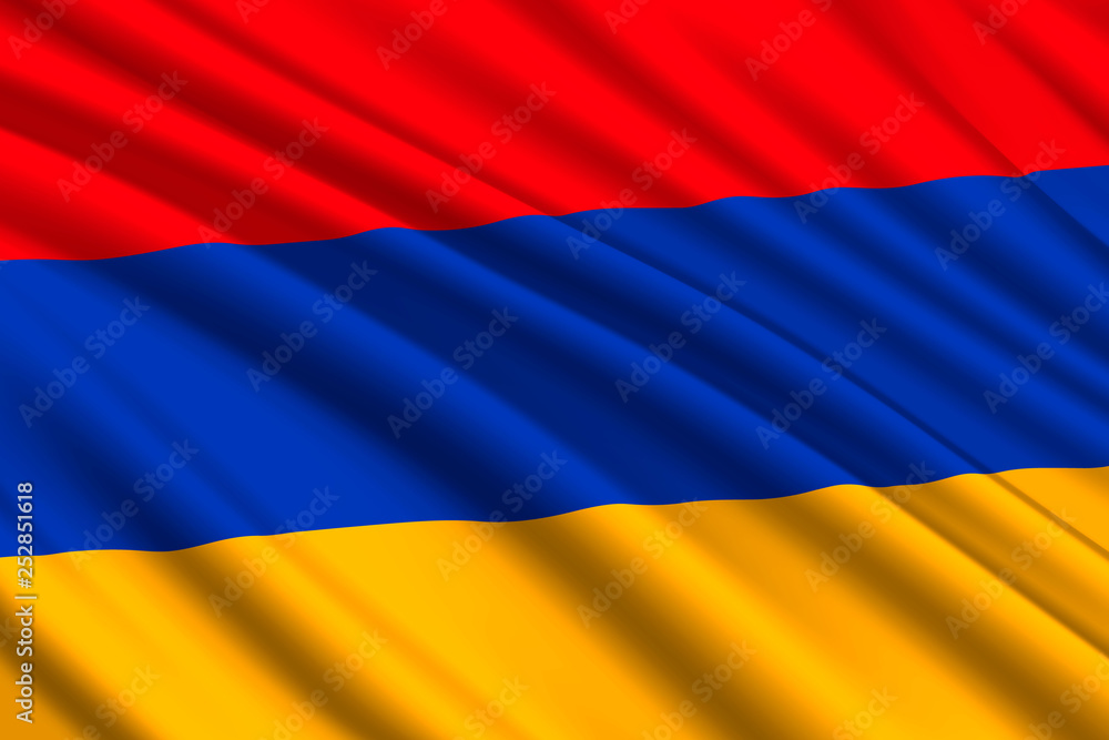 Naklejka premium waving flag background