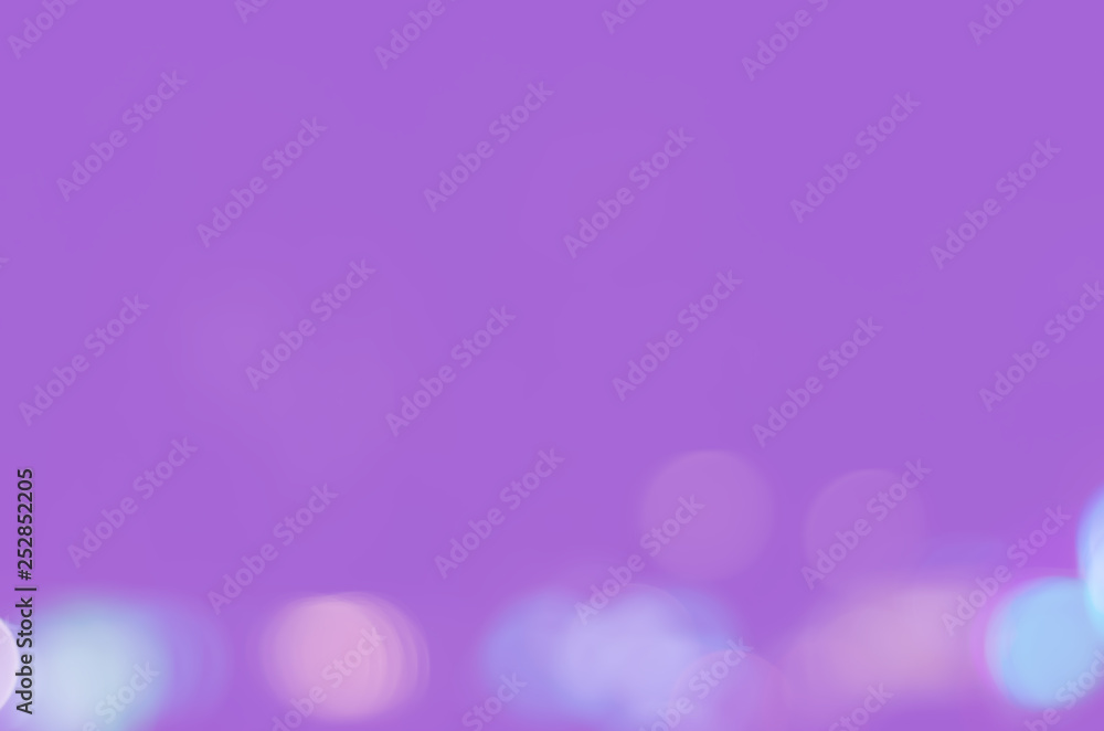 purple bokeh blurred abstract light wallpaper background.