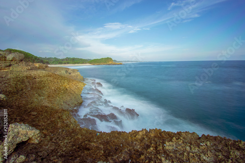 Beautiful coastline of Indonesian Java