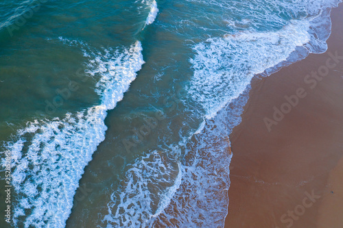 Waves, Sand, Ocean, Langre beach, Ribamontan al Mar, Cantabrian Sea, Cantabria, Spain, Europe photo