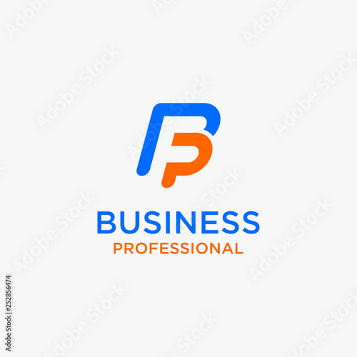 Letter BP logo design