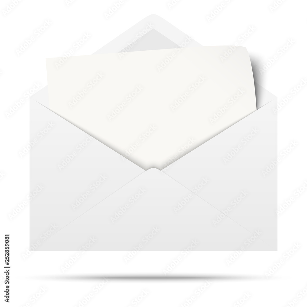 colored envelope with empty paper colored envelope with empty paper