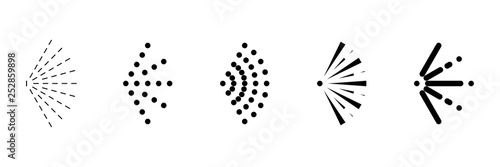 Set spray icon on a white background, vector