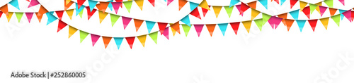 seamless colored garlands background