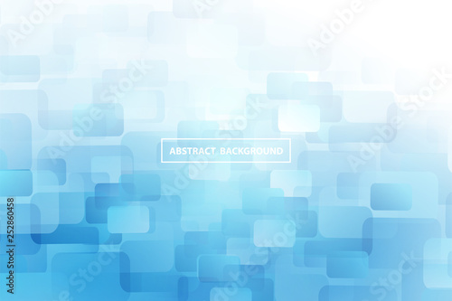 Creative minimal geometric rectangle and square with white and blue background. Dynamic shapes composition and elements.Modern design in Eps10 vector illustration. 