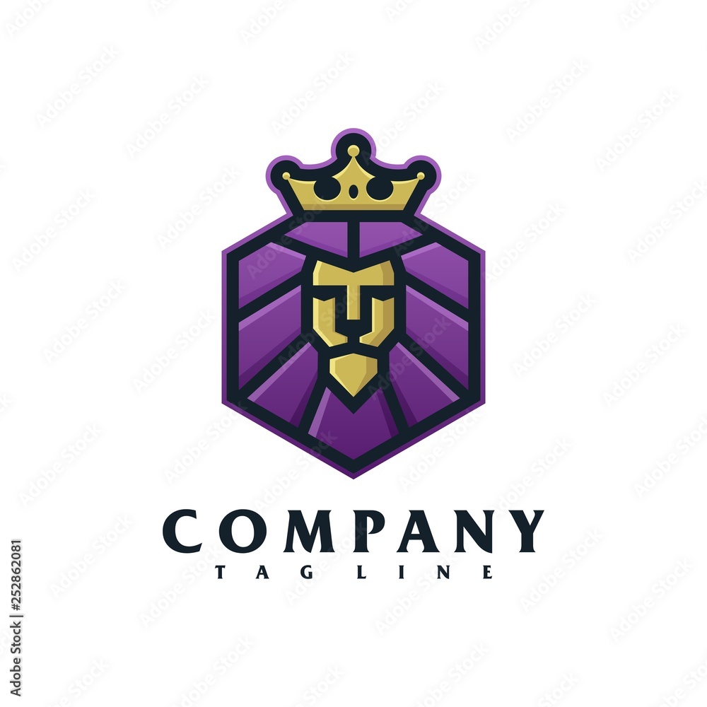 Fototapeta premium lion logo design