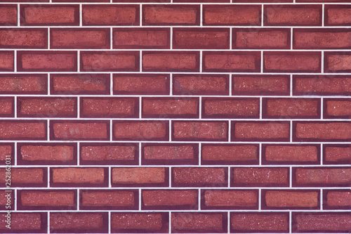 Red brick white mortar