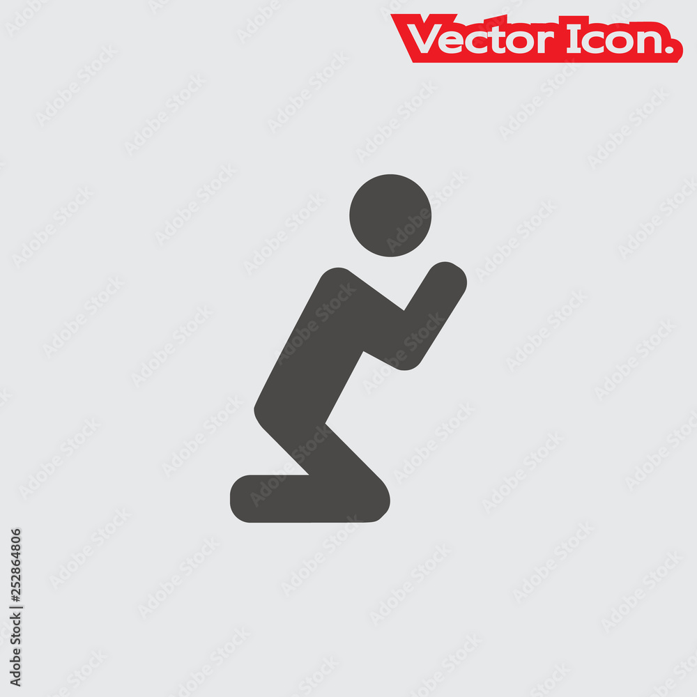 pray icon isolated sign symbol and flat style for app, web and digital design. Vector illustration. pray icon isolated sign symbol and flat style for app, web and digital design. Vector illustration.