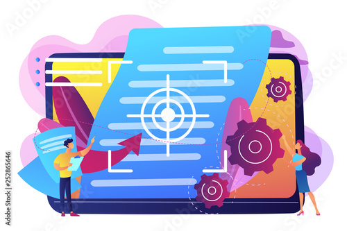 Vision and scope document concept vector illustration.