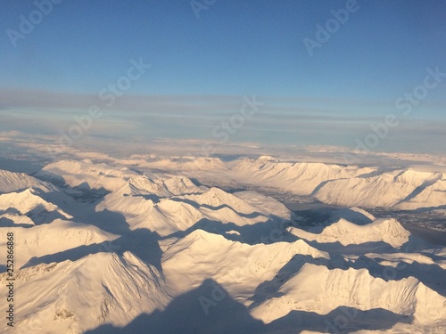 vista aerea montagne norvegia