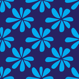 Seamless pattern with floral geometric ornament.