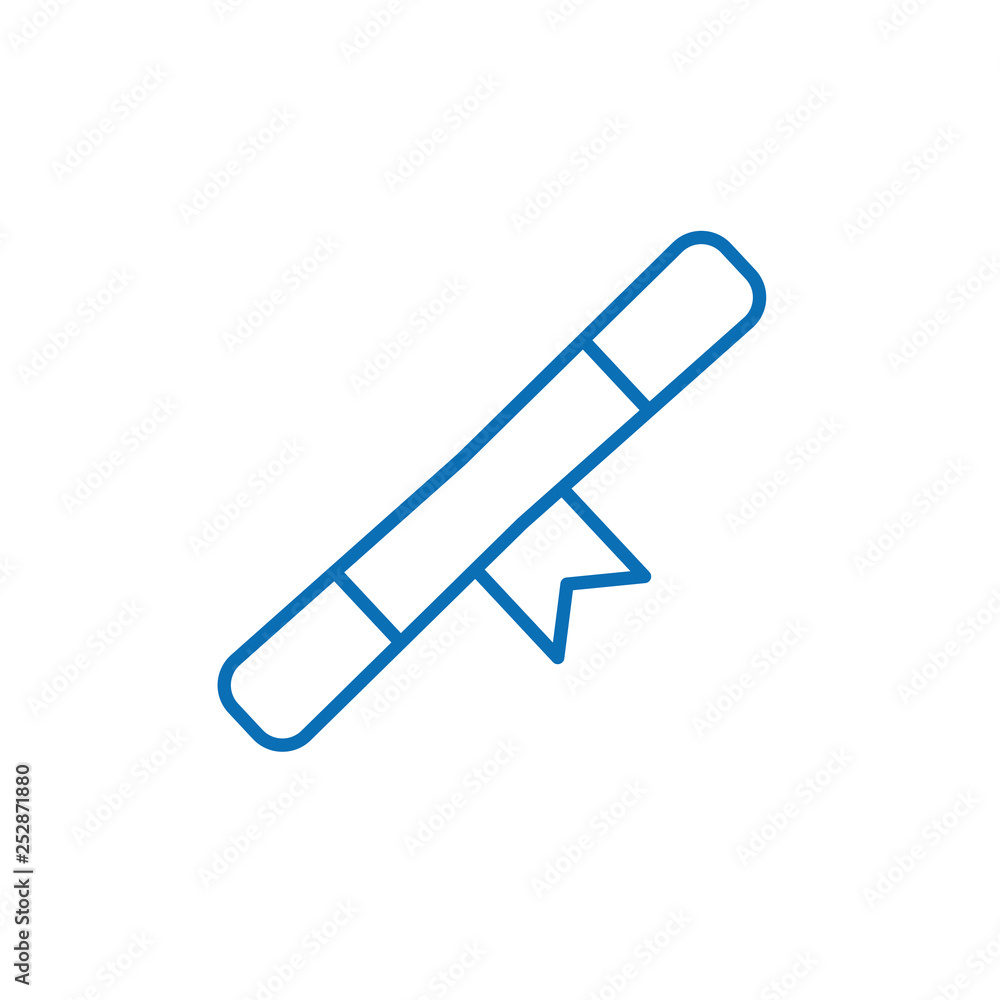 Scroll icon on white background Scroll icon on white background