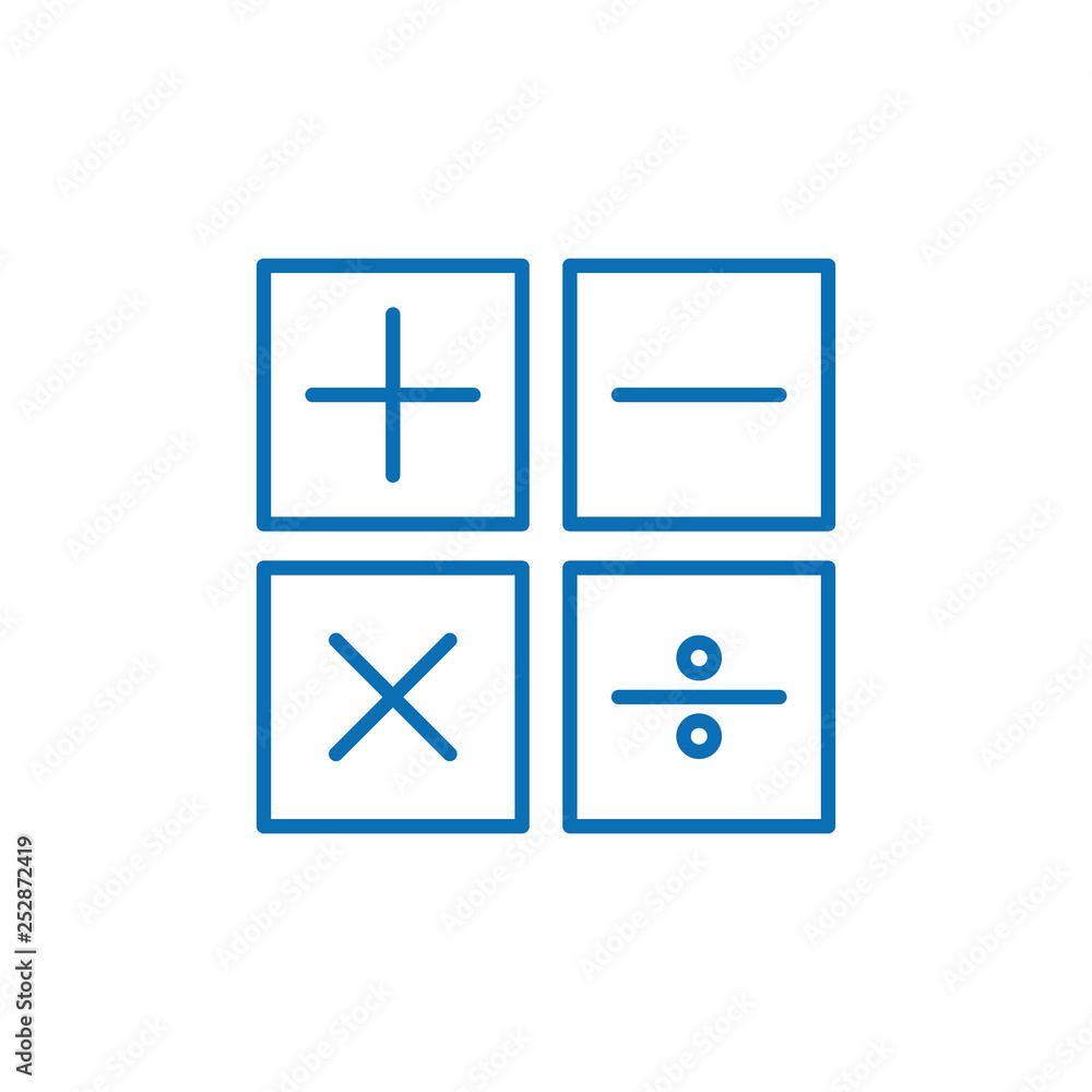 Calculator line icon Calculator line icon
