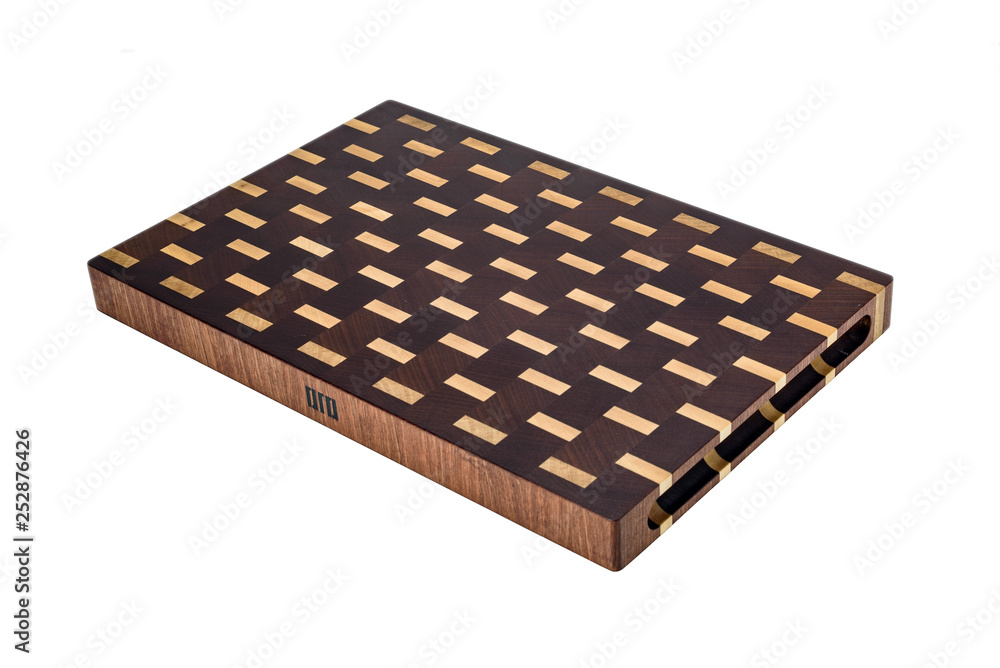 One wooden cutting Board on white background. Iisolate on white One wooden cutting Board on white background. Iisolate on white