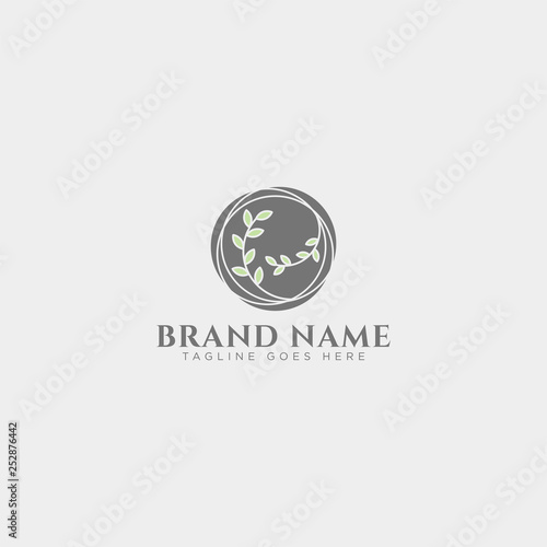 beauty cosmetic line art logo template vector illustration icon element