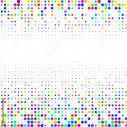Colored circles on a white background 