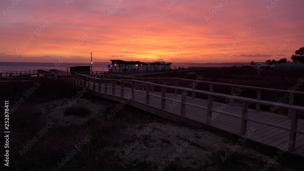 Abendrot am Meer