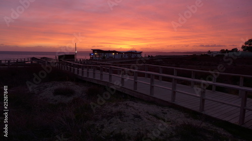 Abendrot am Meer