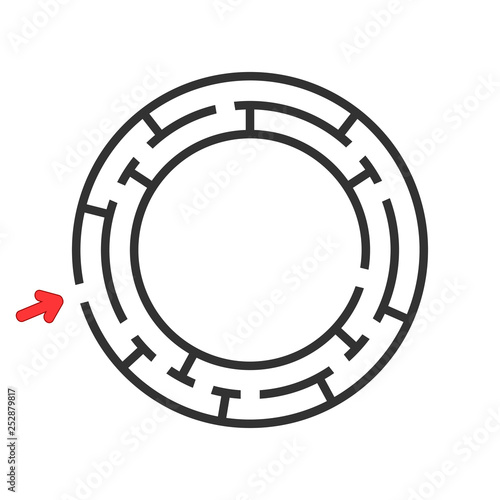 Abstact labyrinth. Game for kids. Puzzle for children. Maze conundrum. Vector illustration