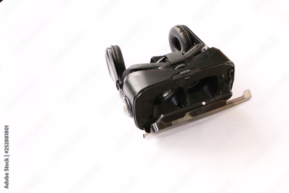 Close up - virtual reality glasses (VR) on the Background white Close up - virtual reality glasses (VR) on the Background white