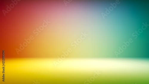 Colorful gradient studio backdrop with empty space for your content