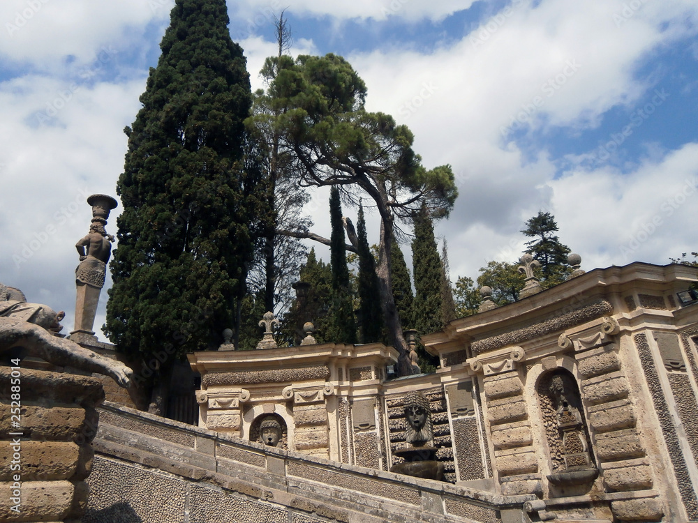 Fototapeta premium Giardino barocco di Palazzo Farnese di Caprarola