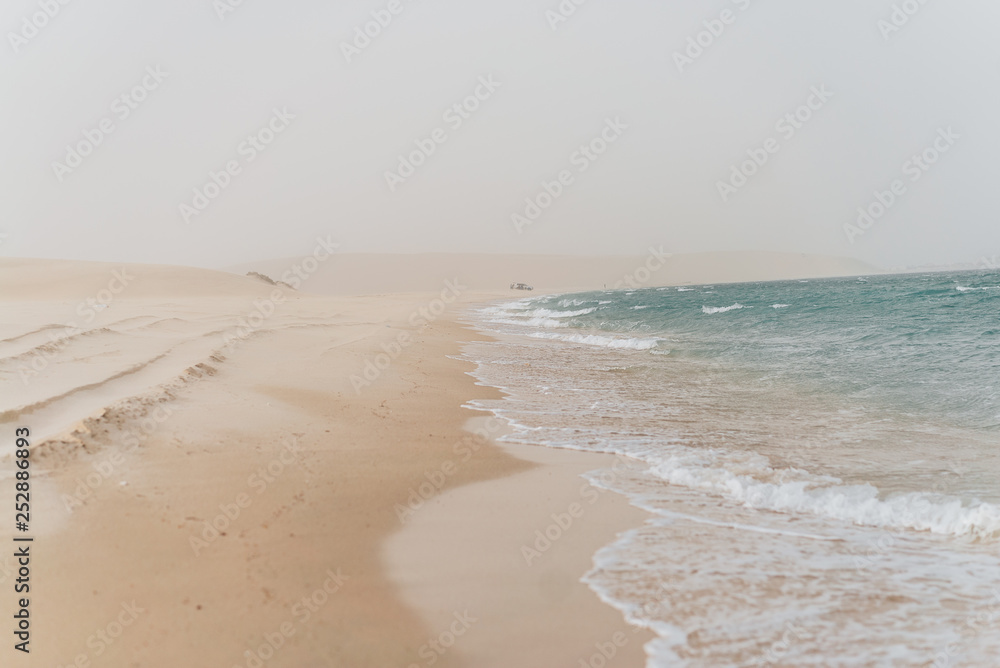 desert with sand in qatar