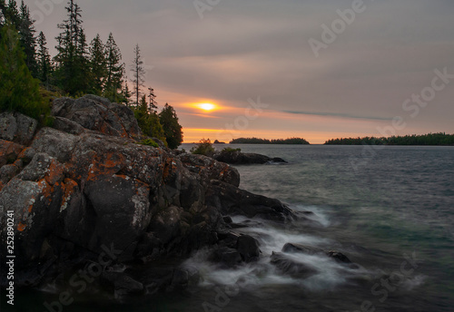 Fotografia, Obraz 530-100 Sunrise Isle Royale