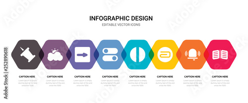 simple set of open book, alarm, attach, medium icons, contains such as icons desactivate, right arrow, cloudy, push pin and more. 64x64 pixel perfect. editable vector set