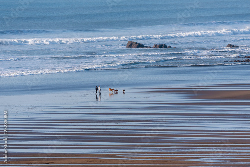 Canvas Print Widemouth Bay, Cornwall, England, UK