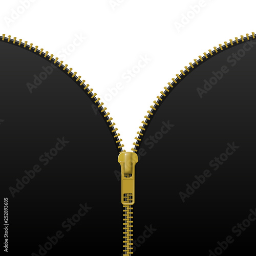 Zipper lock half open